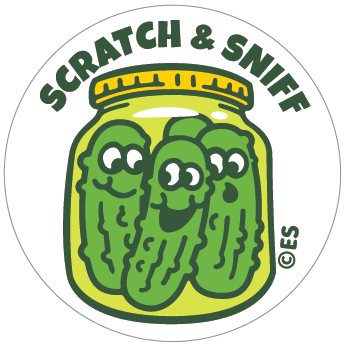 Dill Pickles Scratch & Sniff Stickers