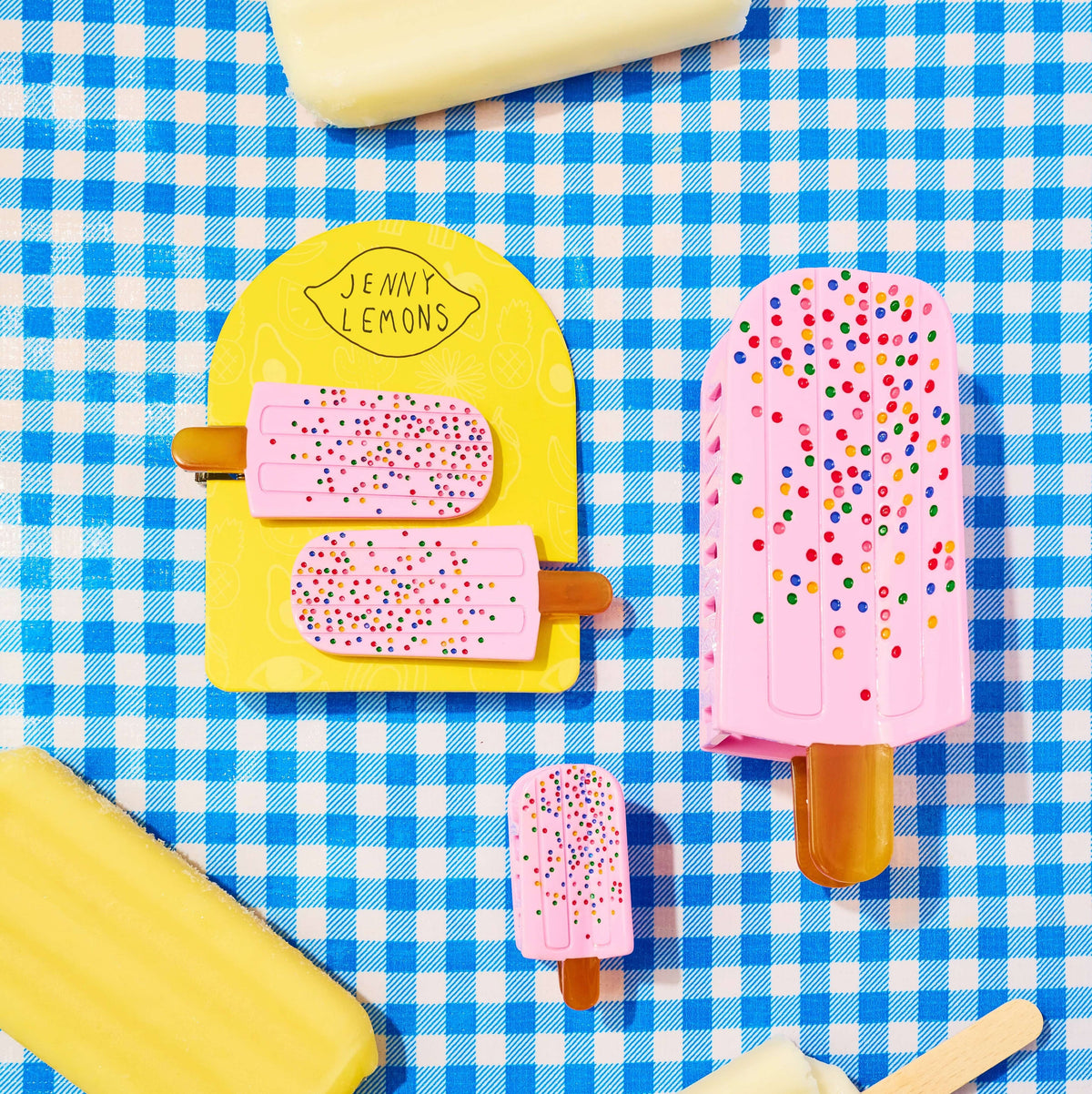 Large Popsicle Hair Claw Clip