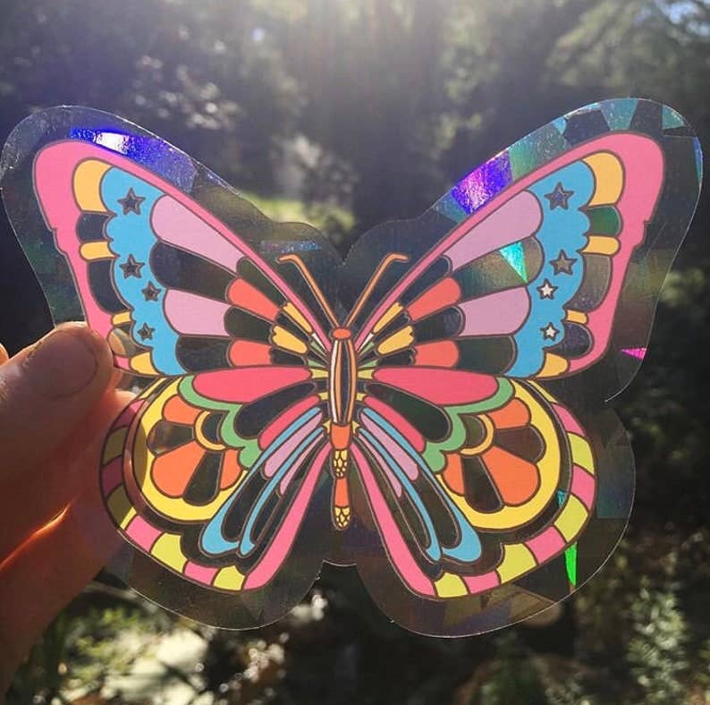 Butterfly Suncatcher Sticker