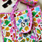 Tote Bags Quilted | Large Travel Tote | Lucky Vibes White