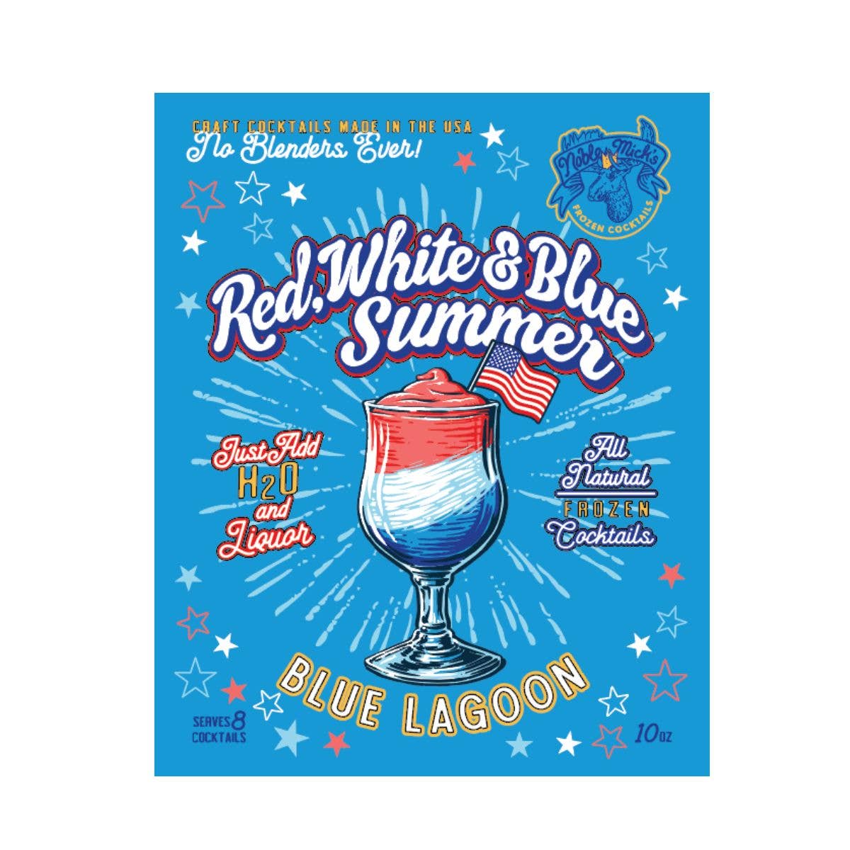 Summer Blue Lagoon Frozen Cocktail by Noble Mick's