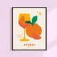 Aperol Cocktail Print 11x14