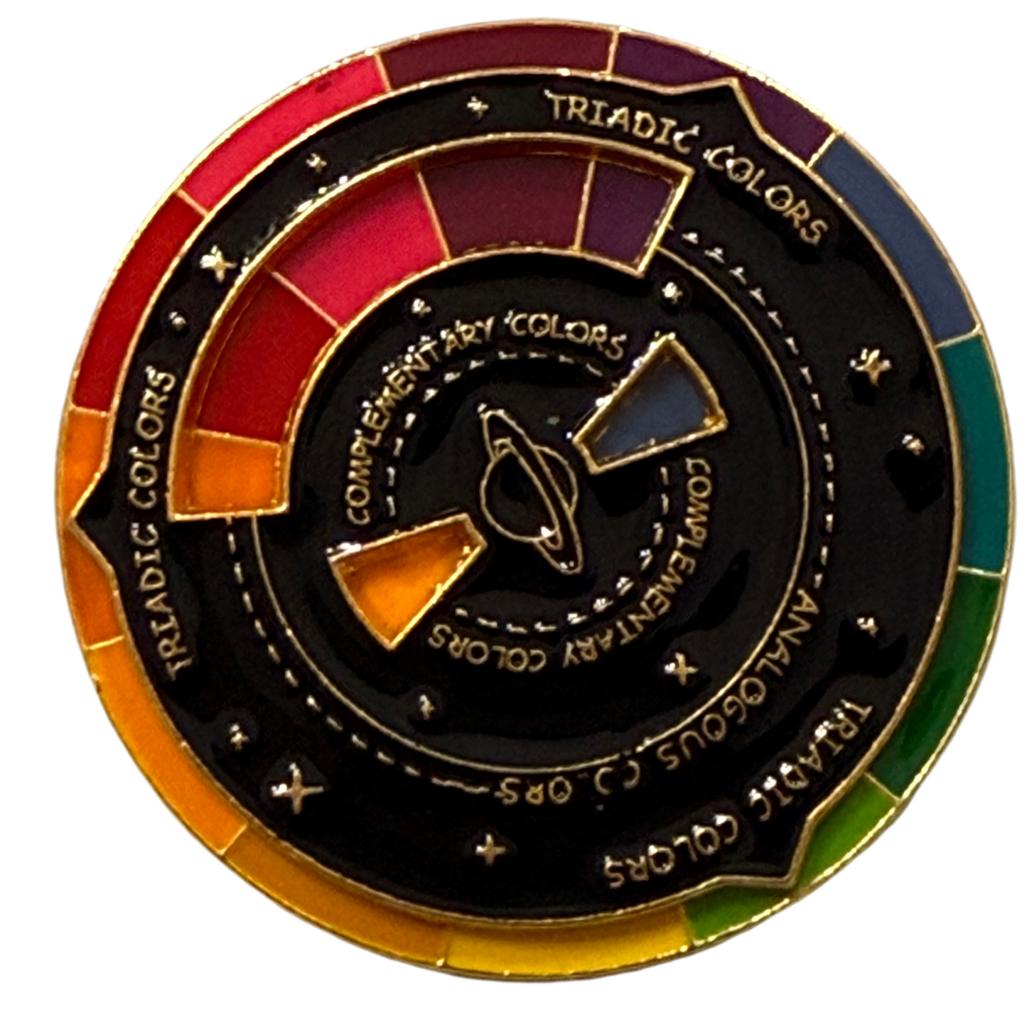 Spinning Color Wheel Enamel Pin