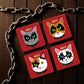 Hissing KISS Cat Coasters