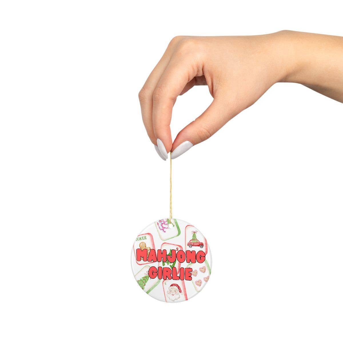 Mahjong Christmas Ornament