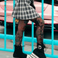 Asymmetric Bat Fishnet Tights