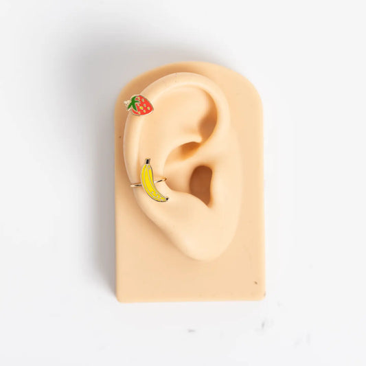 Yellow Owl Ear Cuff Jewelry
