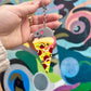 Pizza Rat Keychain