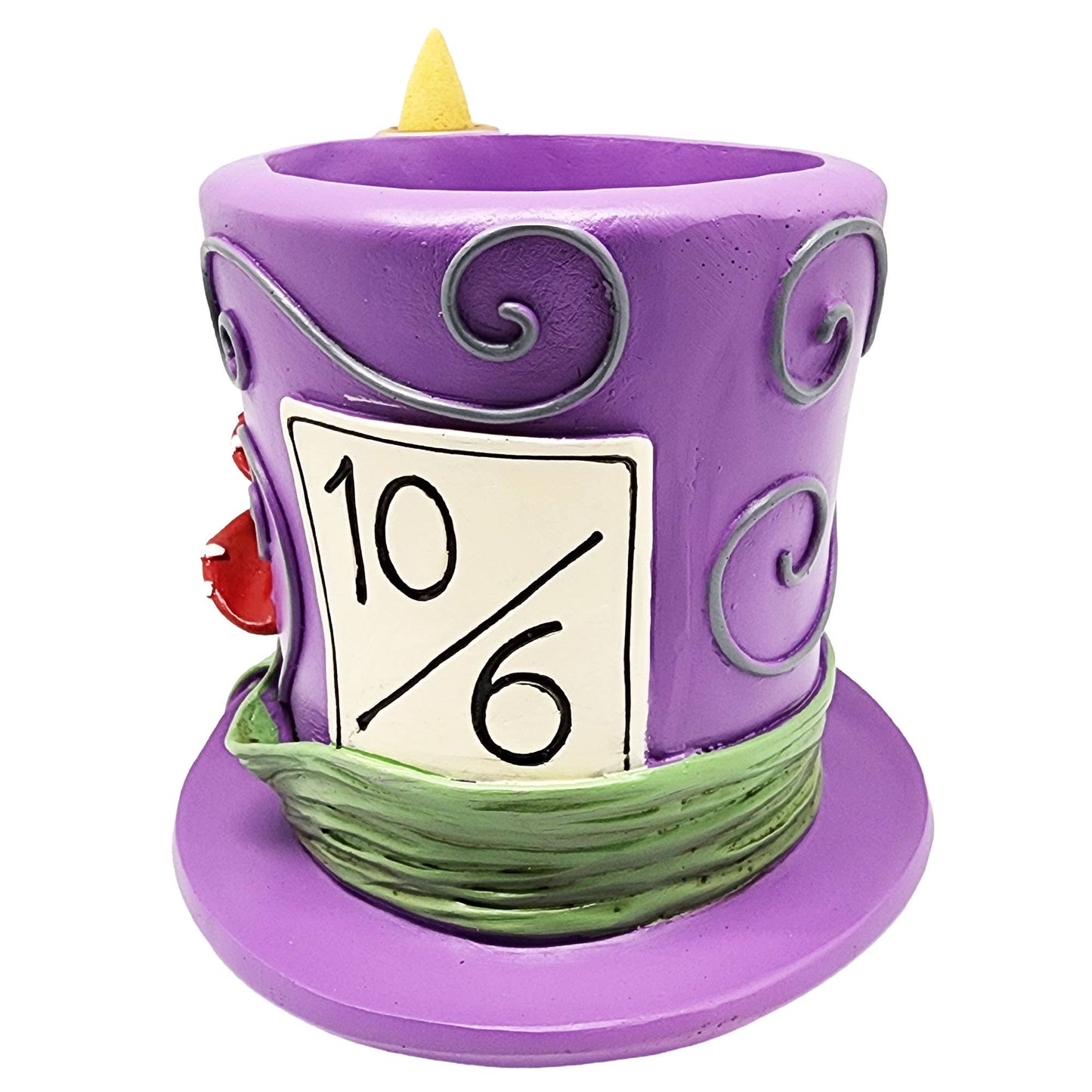 Alice in Wonderland Mad Hatter Back Flow Burner with Tray