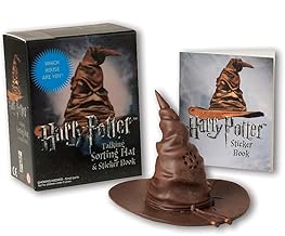 Sorting Hat with packaging 'Harry Potter' book in the background