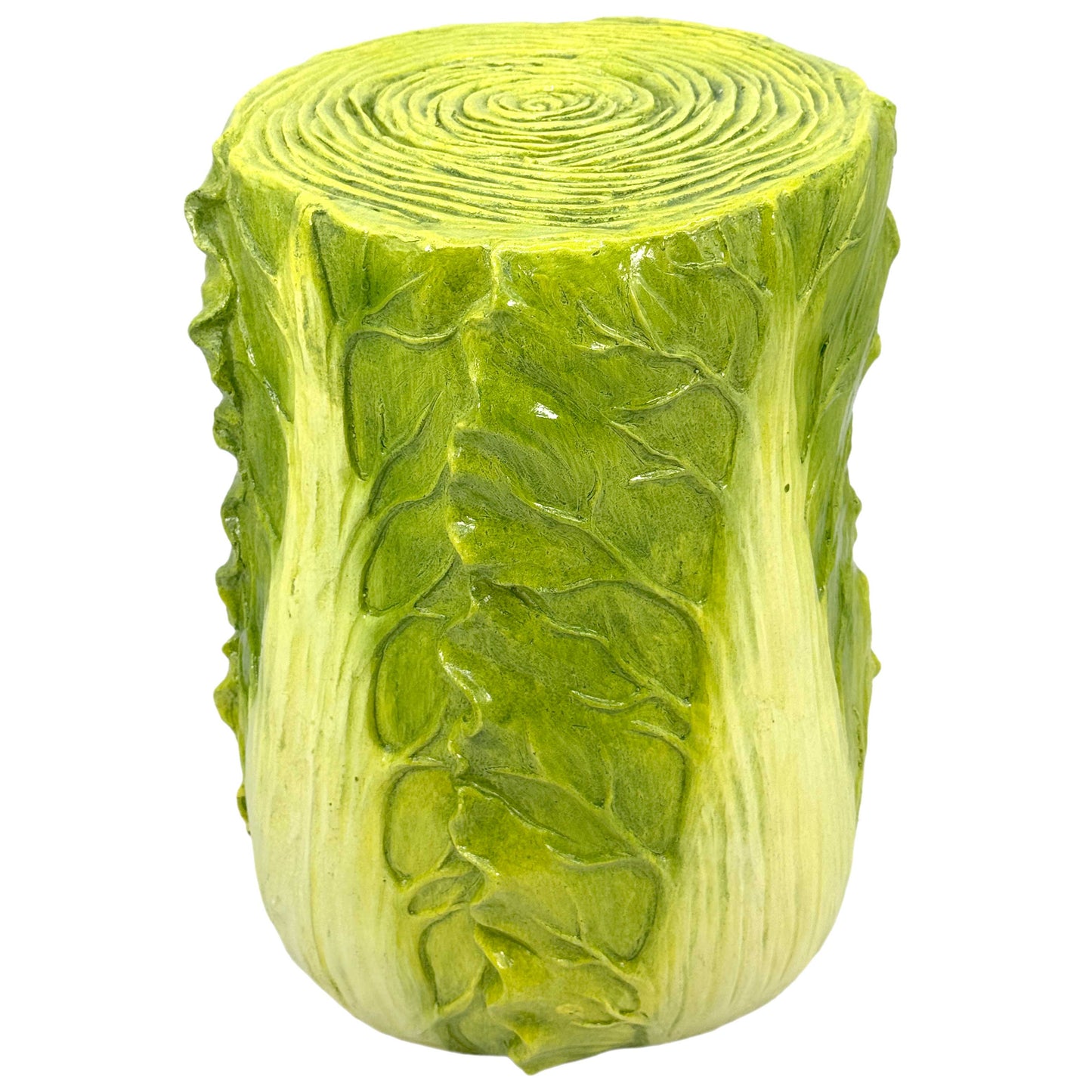 Cabbage/Lettuce Stool Polyresin Side Table 18"