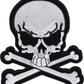White Skull & Crossbones Patch