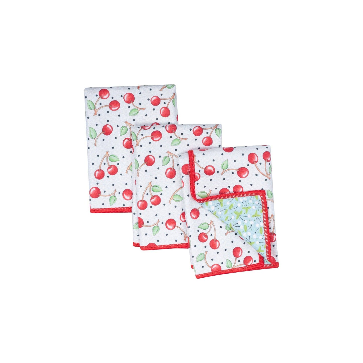 Cherry Reversible Might Mini Towel Set of 3