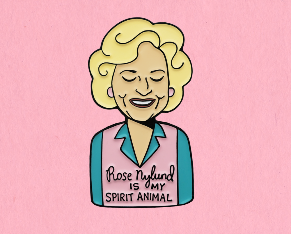 Rose from The Golden Girls Enamel Pin