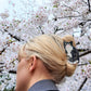 Hand-painted Tuxedo Cat Claw Hair Clip