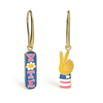 Mismatched Drop Earrings from Yellow Owl