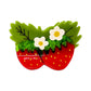 Large Strawberries and Flowers Hair Claw Clip