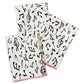 Tunes in Flamingo Mini Reversible Towel Set of 3