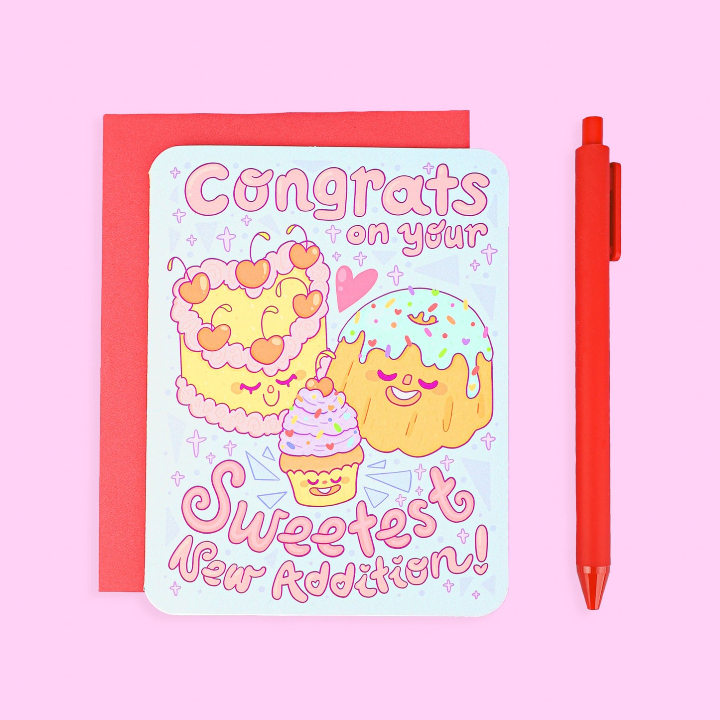 Congrats Sweets Baby Shower Greeting Card