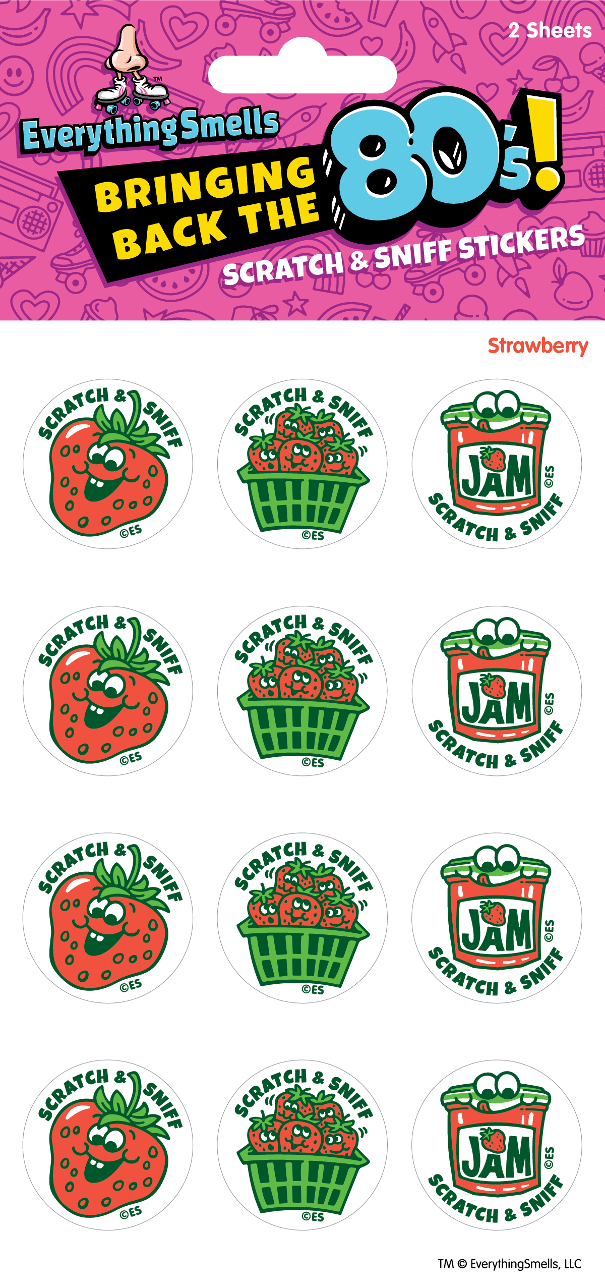 Strawberry Scratch & Sniff Stickers