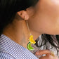 Lemon Lime Earrings - 18K Gold Plated
