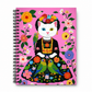 Frida Kitty CATLO Kahlo Spiral Notebook