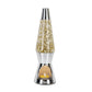 Lava Lamp Candle Chrome and Glitter
