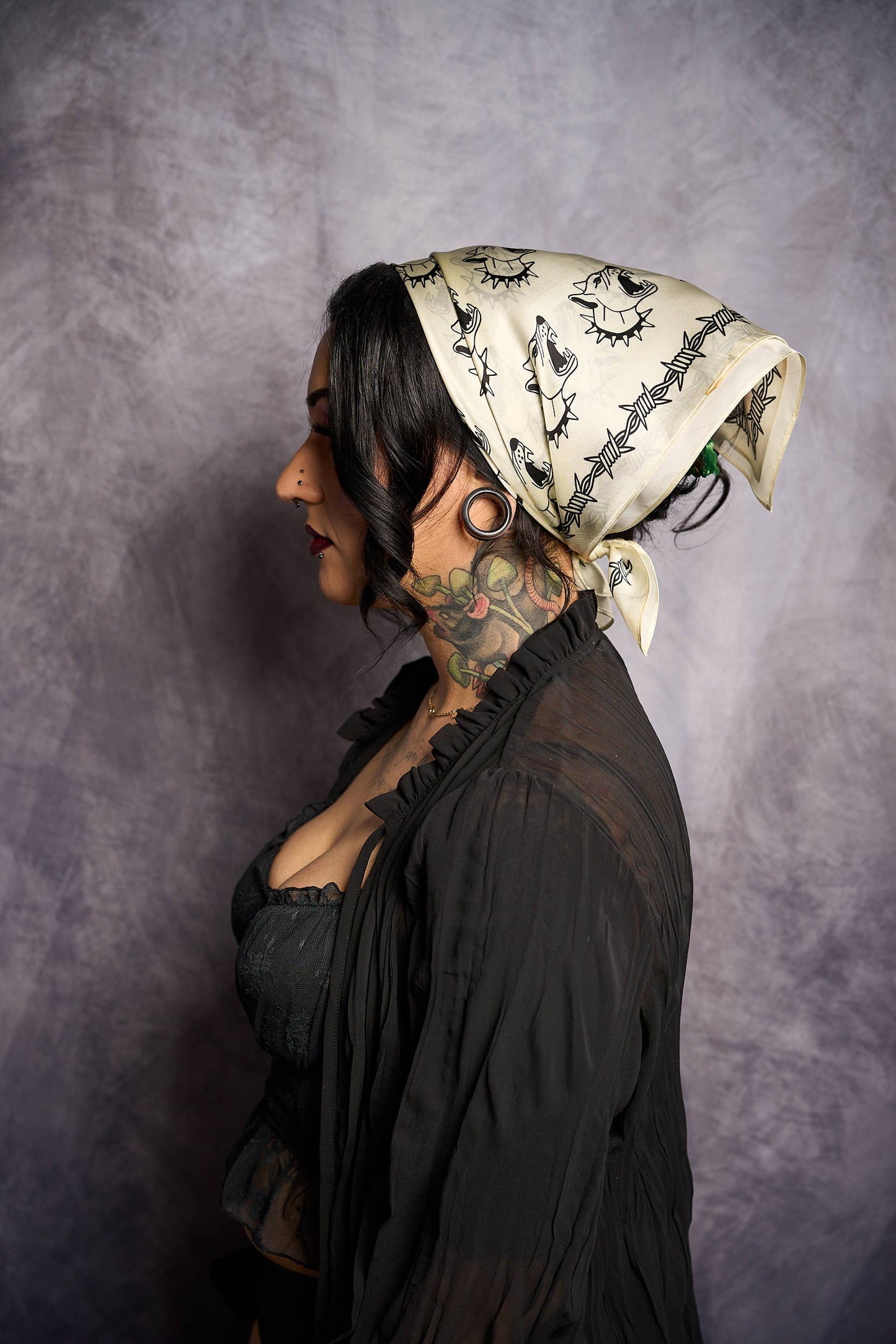Tattoo Flash Silk Scarf