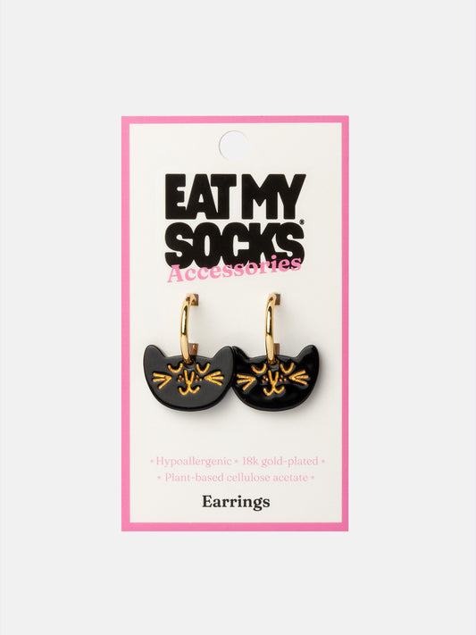 Black Cat Earrings