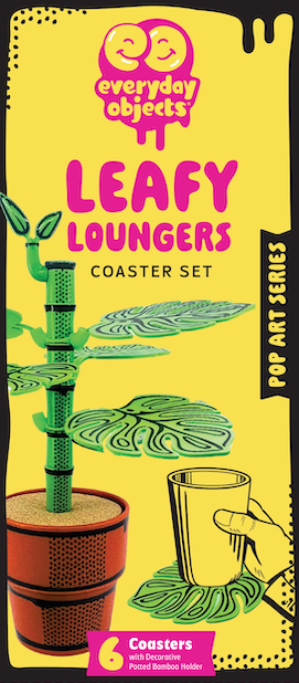 Leaf-Shaped Coaster Set (6-Pack)