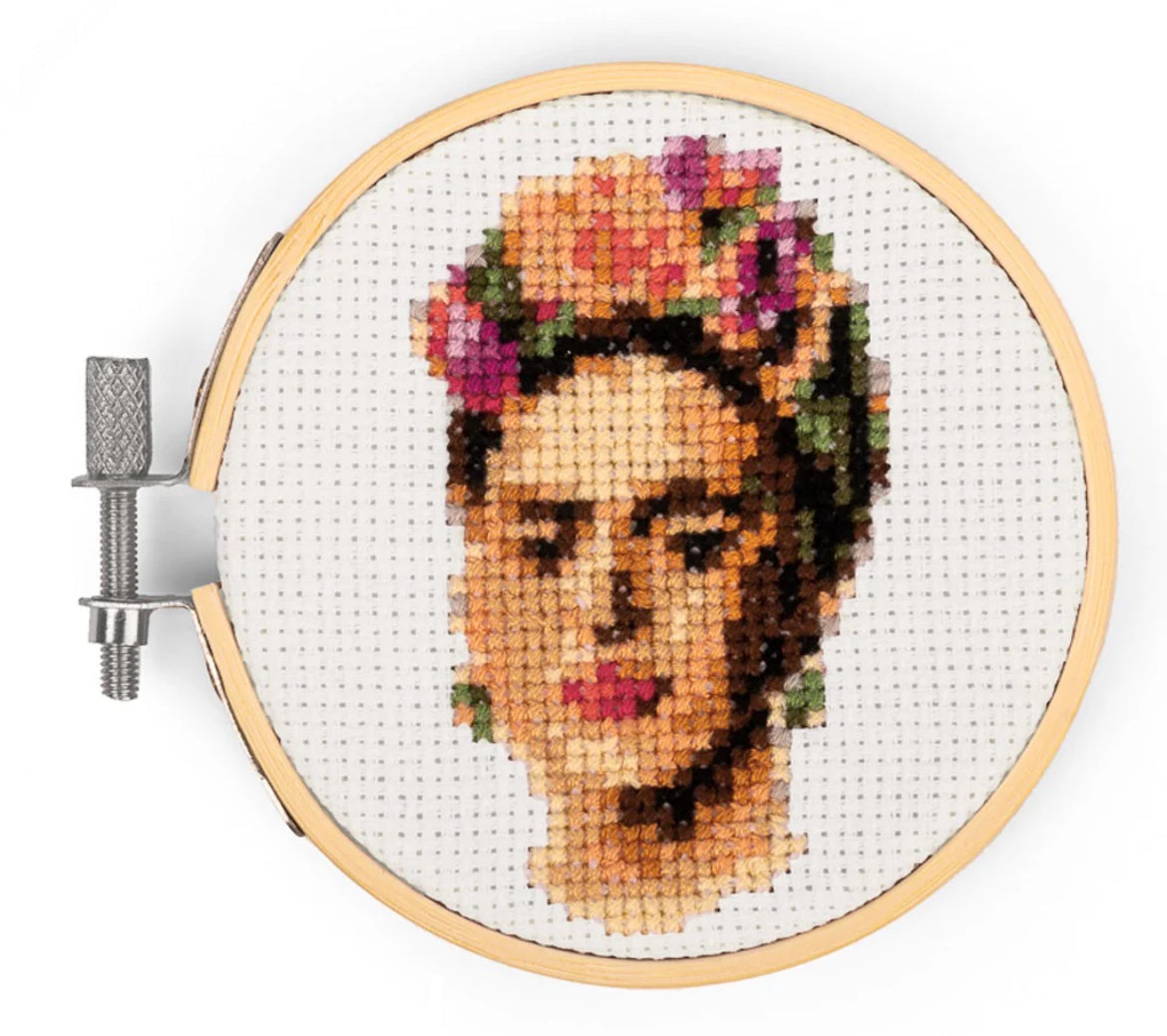 Mini Cross Stitch Embroidery Kits from Kikkerland