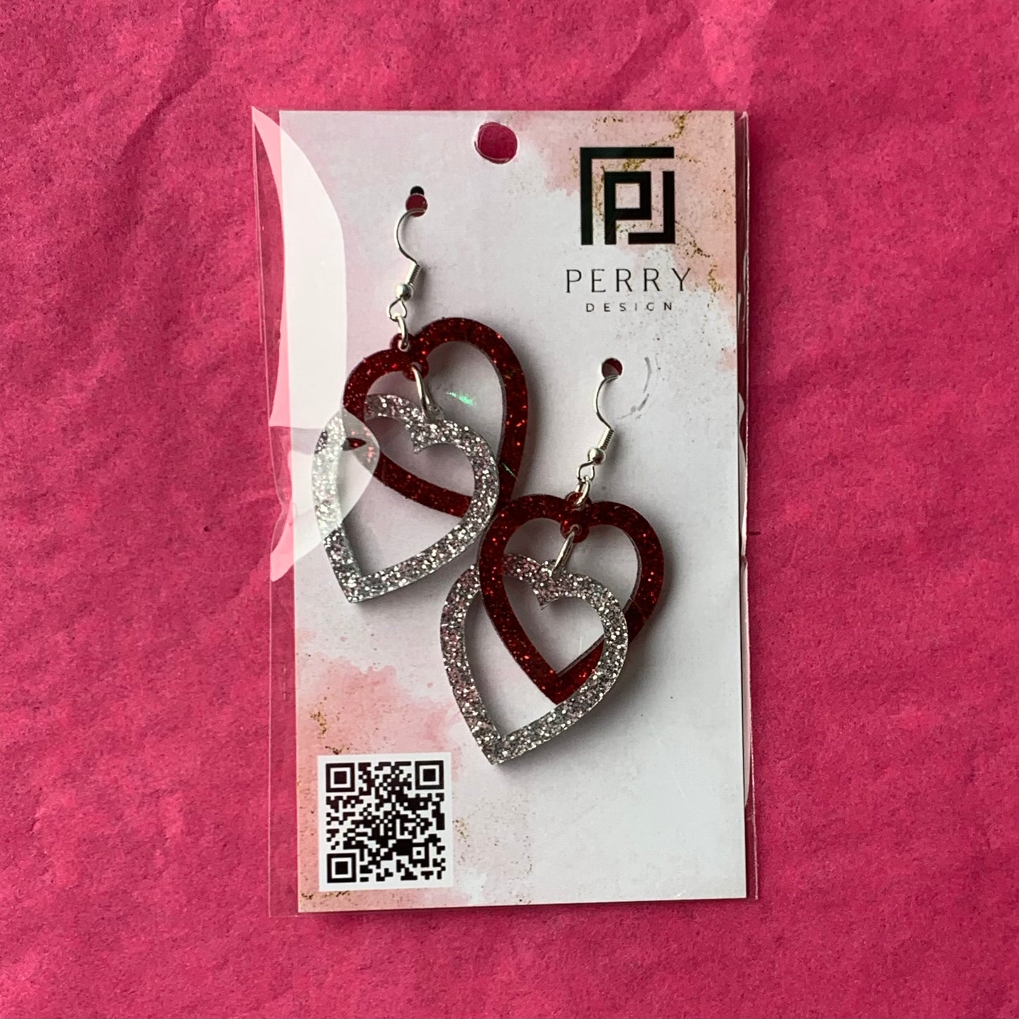 Handmade Heart Earrings by Josh Perry