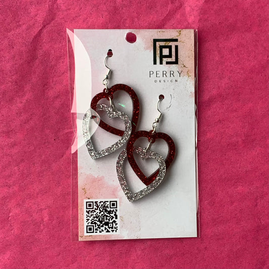 Handmade Heart Earrings by Josh Perry