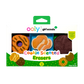 Pack of Girl Scout cookie scented erasers with colorful packaging.