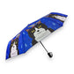 Umbrella with cat design on a white background