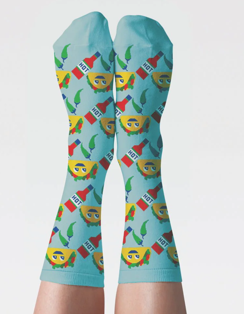 Yellow Owl Funky & Eclectic Crew Socks