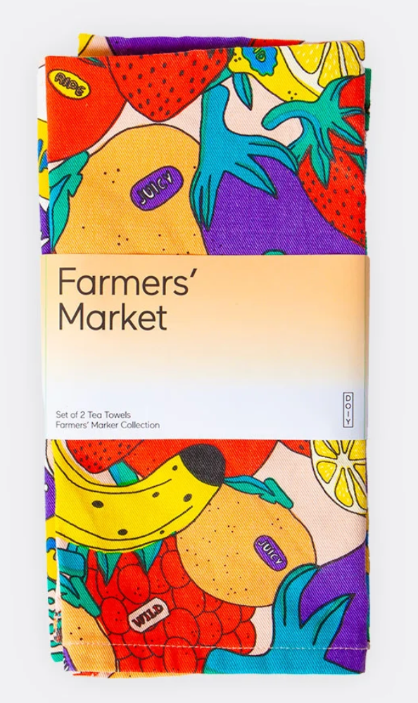 Farmer's Market Tea Towels (Set of 2)