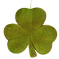 Large Flocked Shamrocks