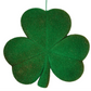 Large Flocked Shamrocks