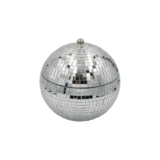 1 Quart Stainless Steel & Mirrored Glass Mosaic Ball Ice Bucket