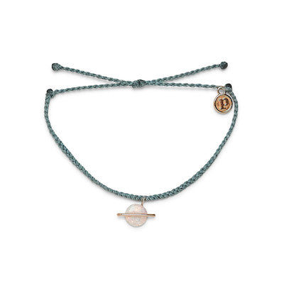 Pura Vida White Opal Saturn Silver Bracelet