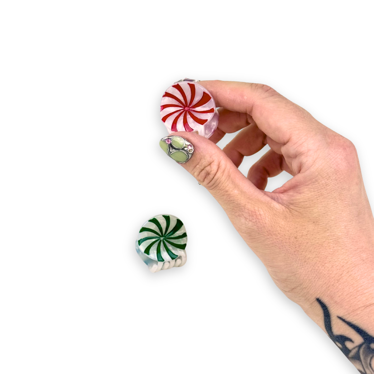 Mint Candy Mini Hair Claw Set