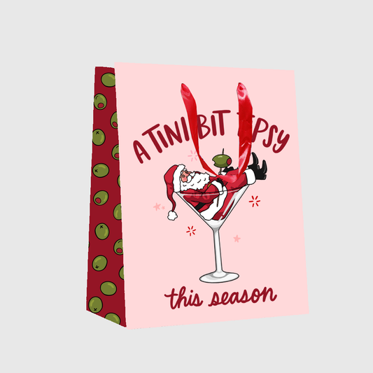 Tini Tipsy Santa Gift Bag