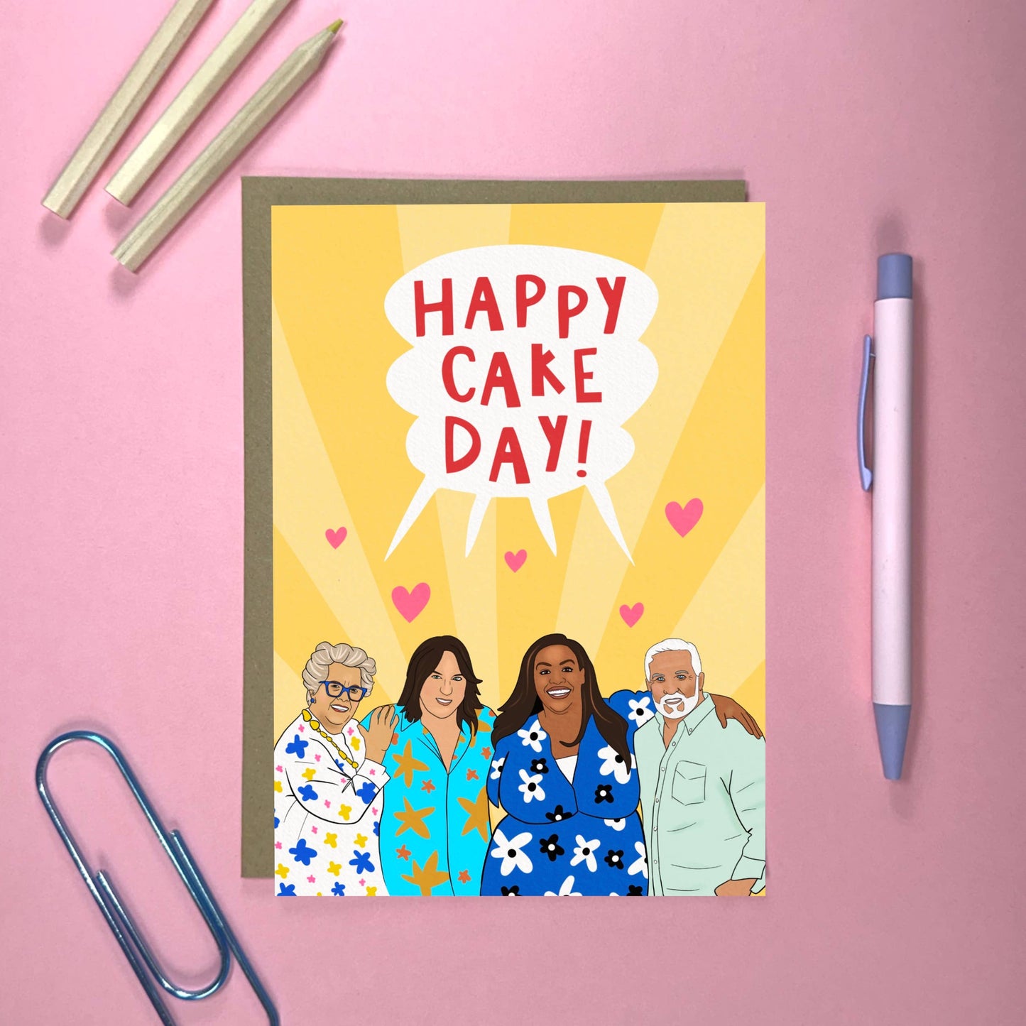 Funny Birthday Card - Great British Bake Off - Cake Day