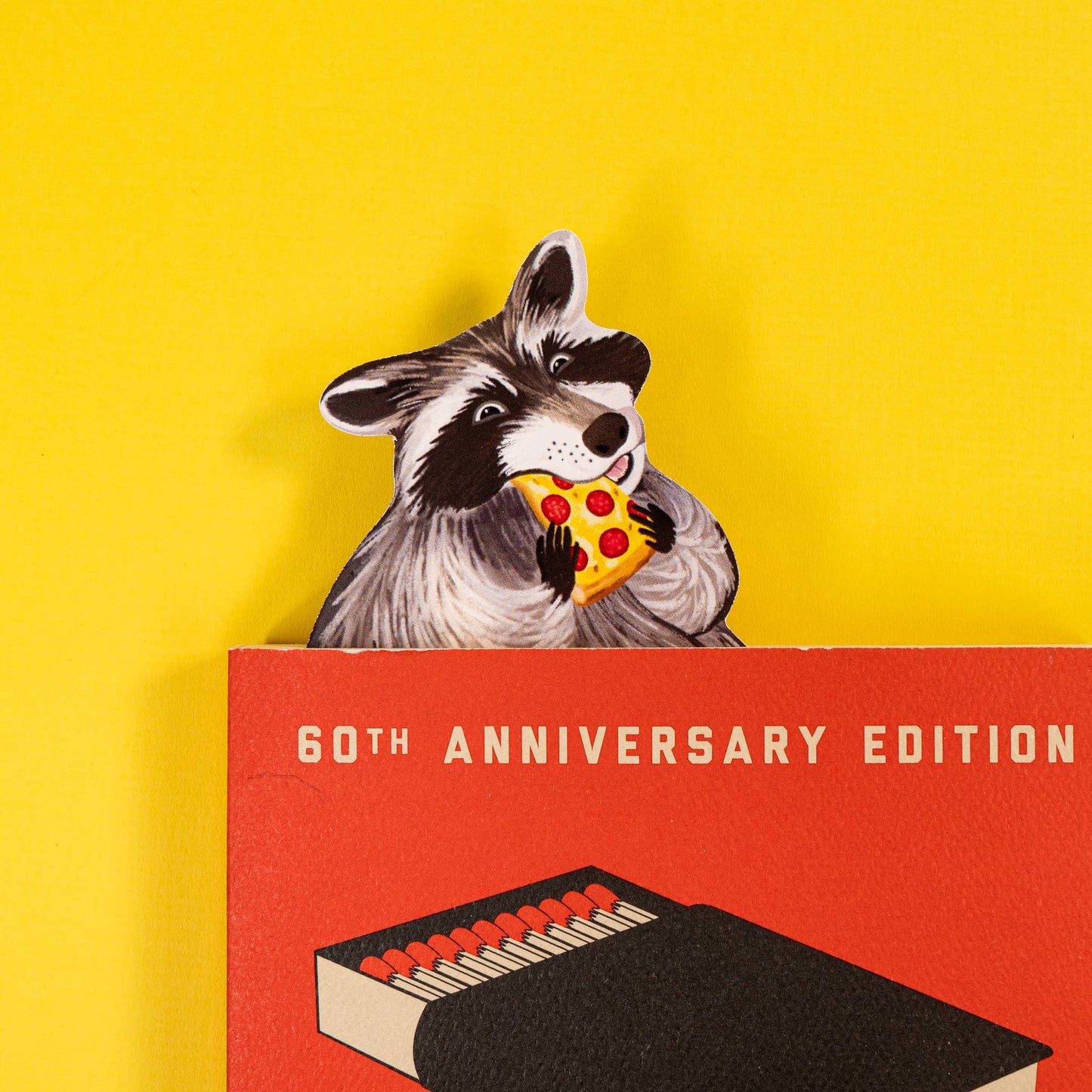 Raccoon Die-Cut Bookmark