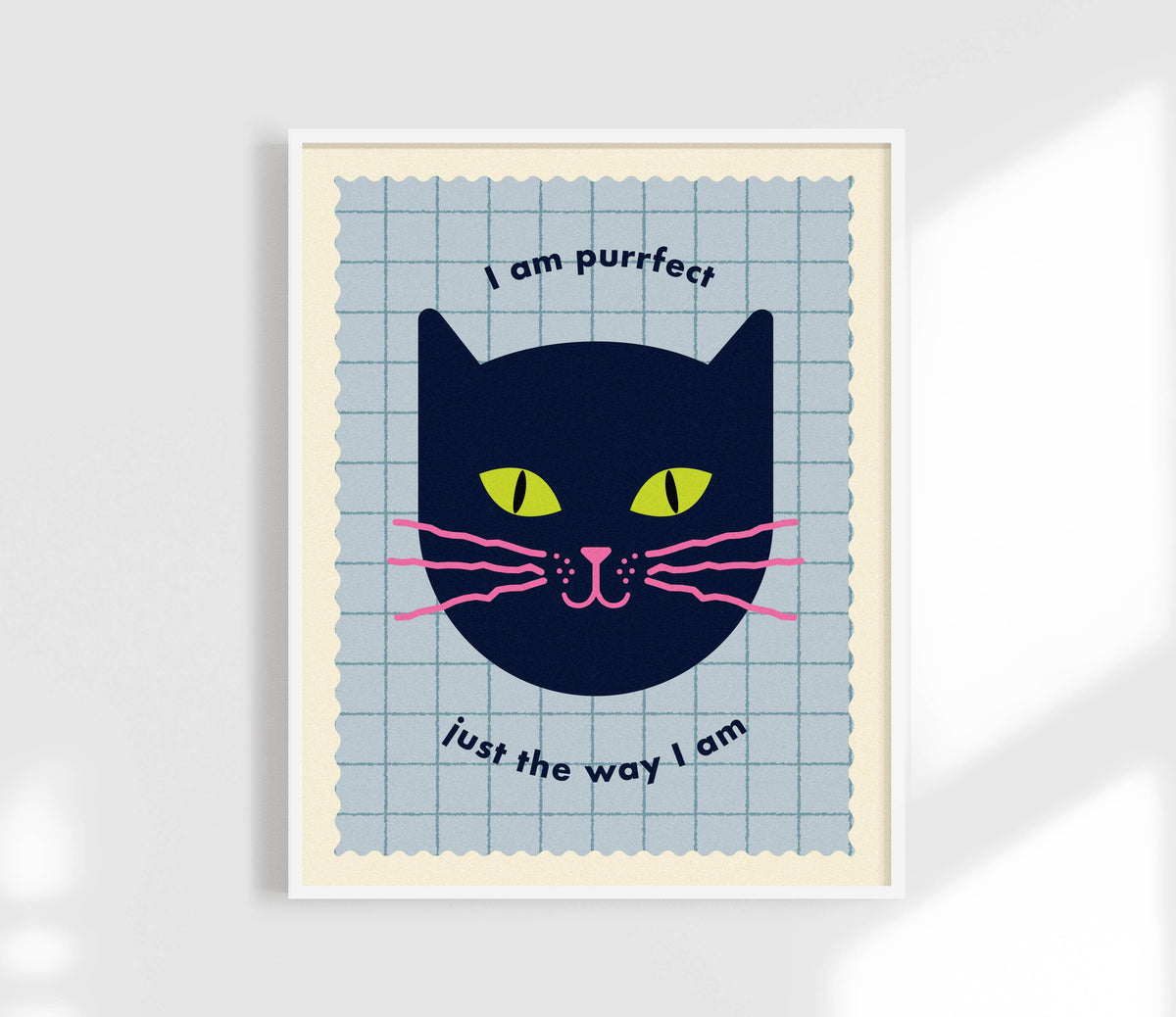 Perfect Just The Way I am Print -Kids Affirmation Art: Yellow / 11 x 14