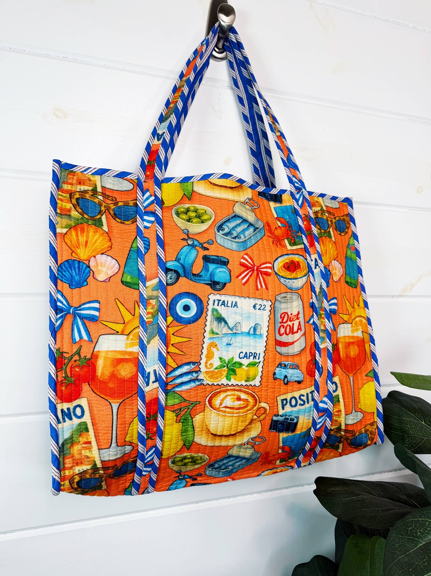Orange Italian Getaway Tote Bag