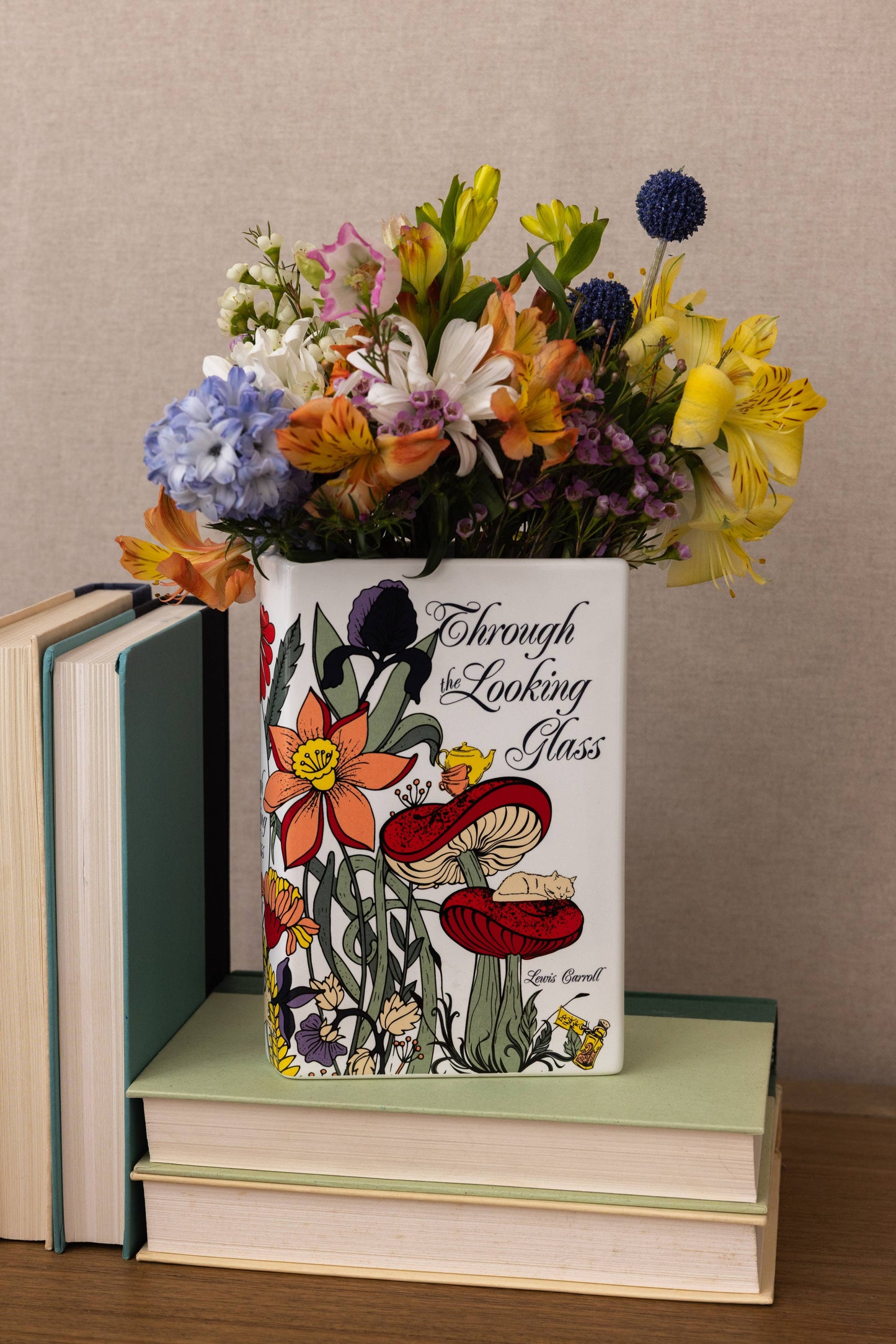 Through the Looking Glass Book Vase