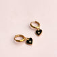 Black Heart Celestial Gold Huggies