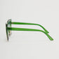 Unique Vintage Green Ombre Cat Eye Sunglasses